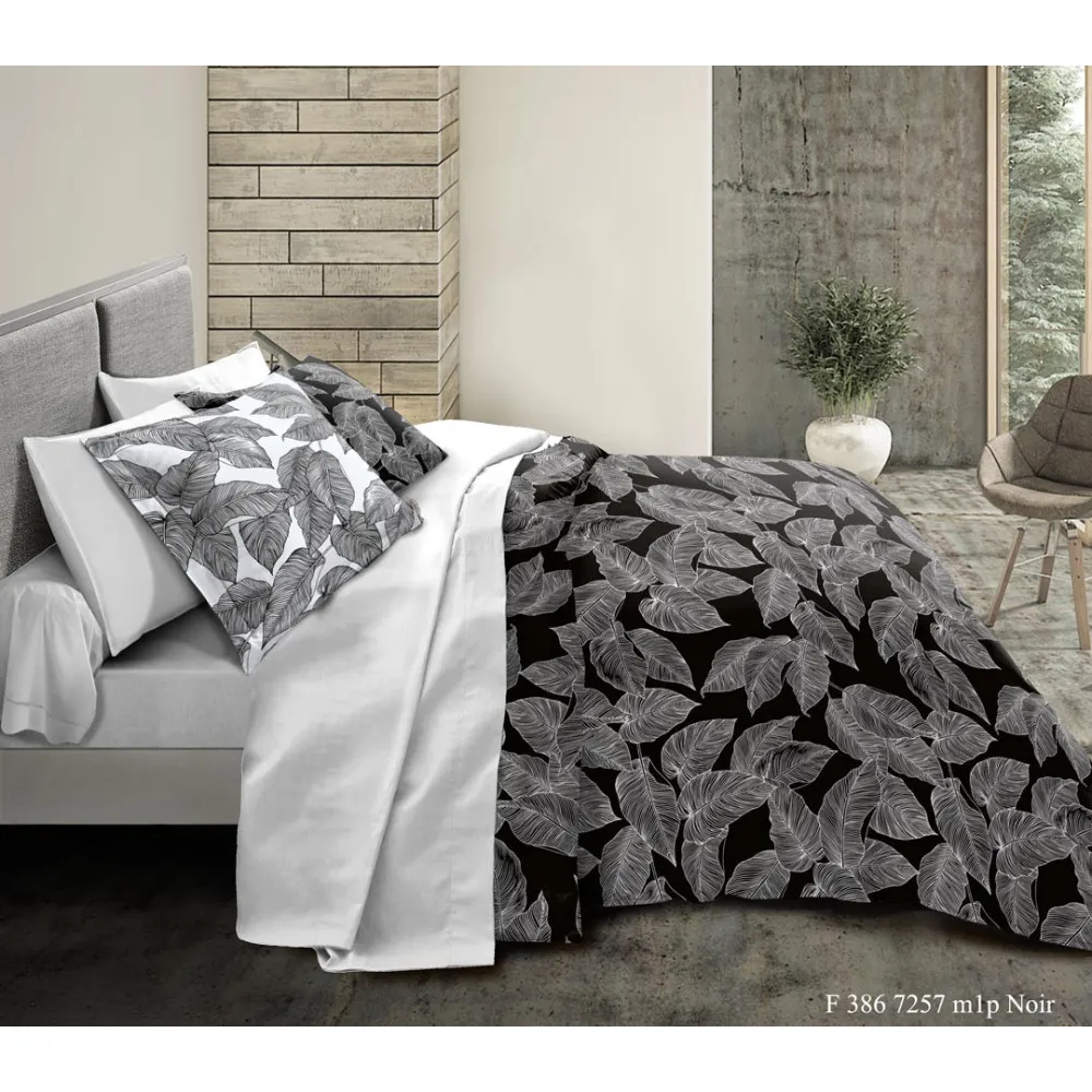 Parure de draps 3 pièces Amazonie pour lit 90 x 190 cm 100% coton / 57 fils/cm²