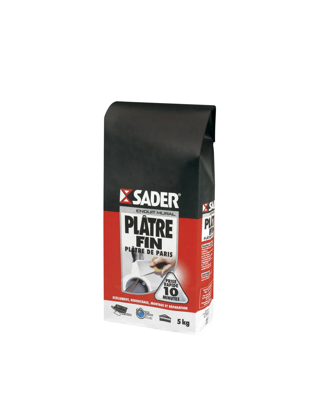 Plâtre fin en sac 5 Kg SADER