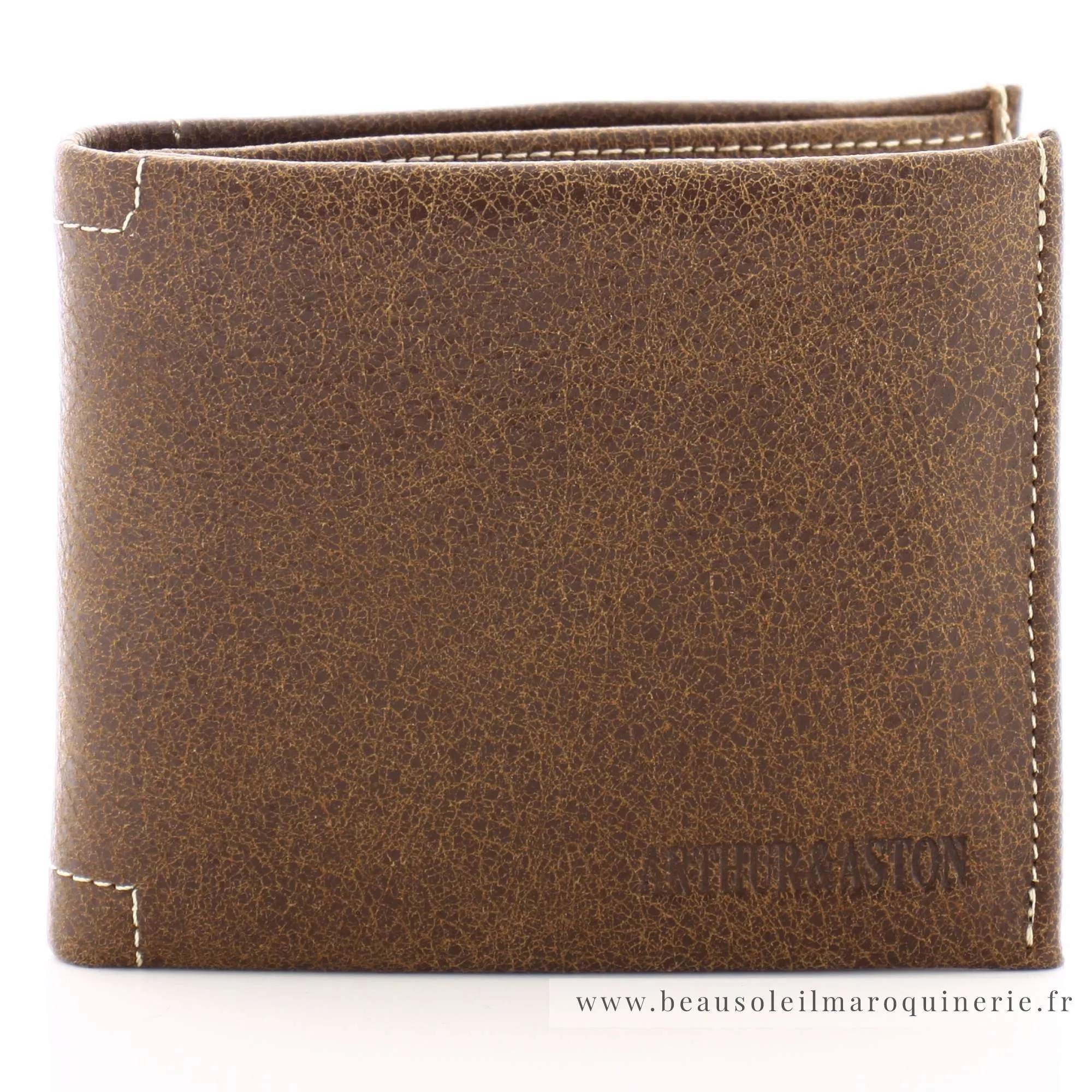 Porte monnaie Arthur & Aston en cuir de vachette Destroy 62649