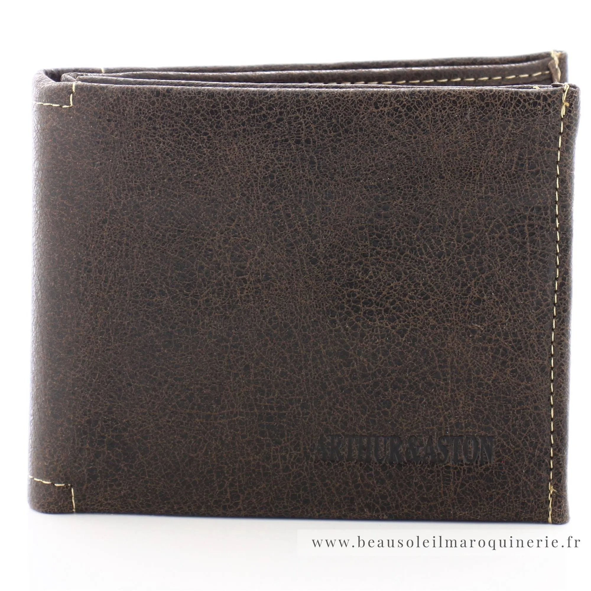 Porte monnaie Arthur & Aston en cuir de vachette Destroy 62649