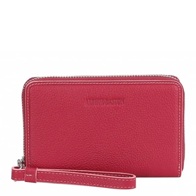 Porte-monnaie Arthur & Aston zippé Joy en cuir 2319-192