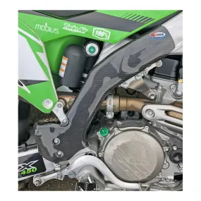 Protections carbone de cadre PROCARBON Kawasaki 450 KXF 2019-2020