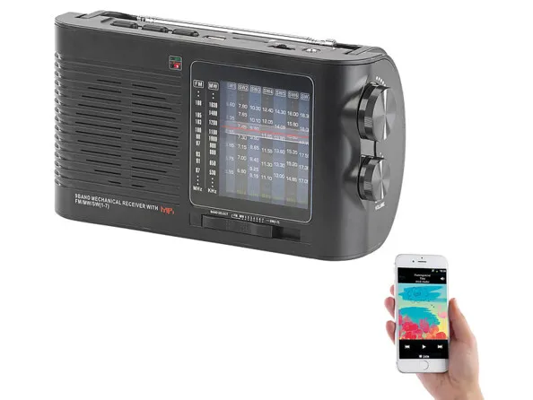 Radio analogique Vintage avec bluetooth, USB et SD : Auvisio TAR-750.bt | Radios FM / Numériques 