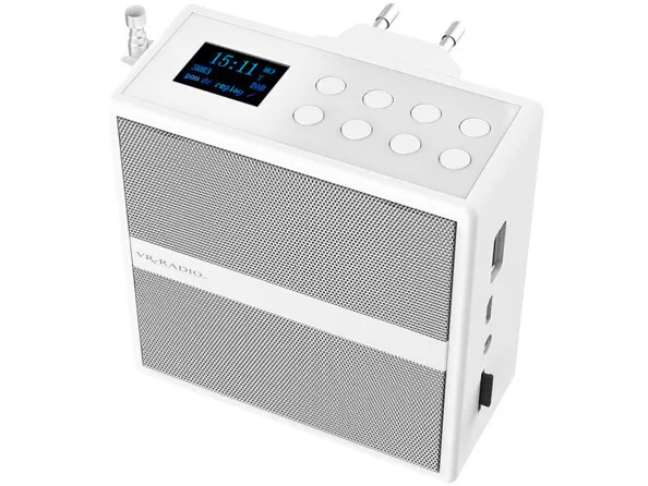 Radio DAB+, SD et USB pour prise murale 230V avec Bluetooth MPS-800 | Radios FM / Numériques 