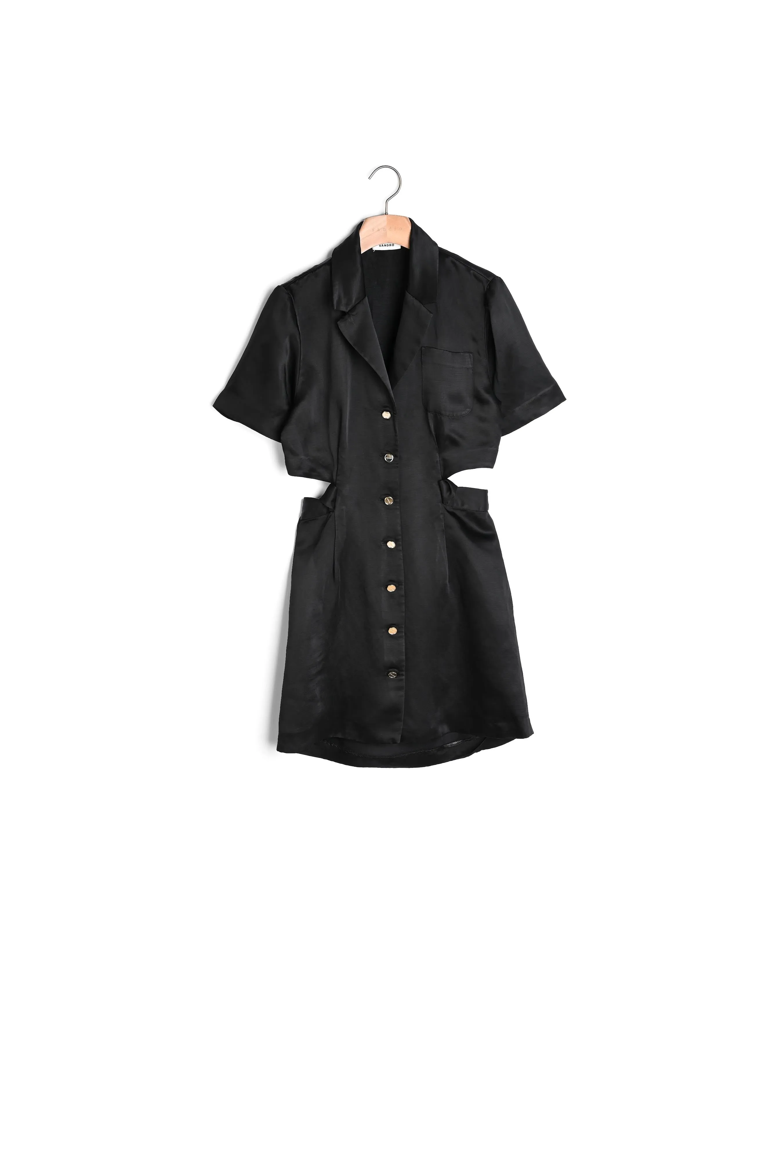 Robe courte ajourée