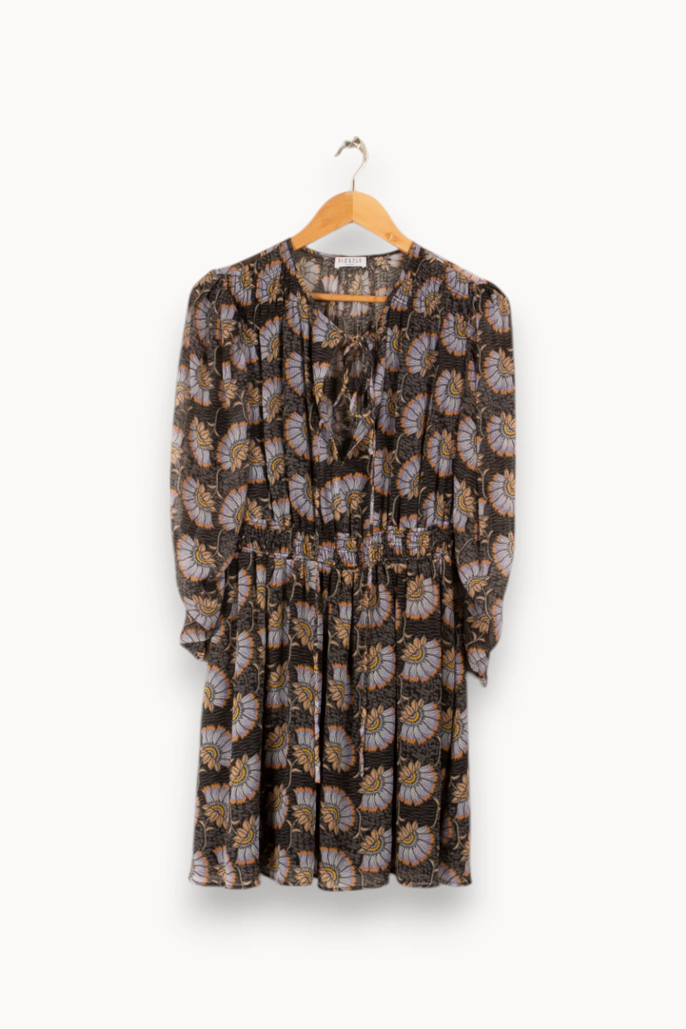 Robe multicolore à motifs - Taille S/36