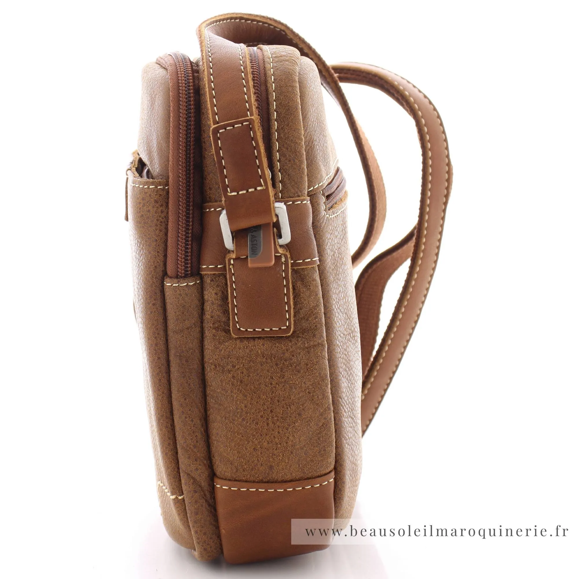 Sac bandoulière cuir de vachette Arthur Aston 2158-08