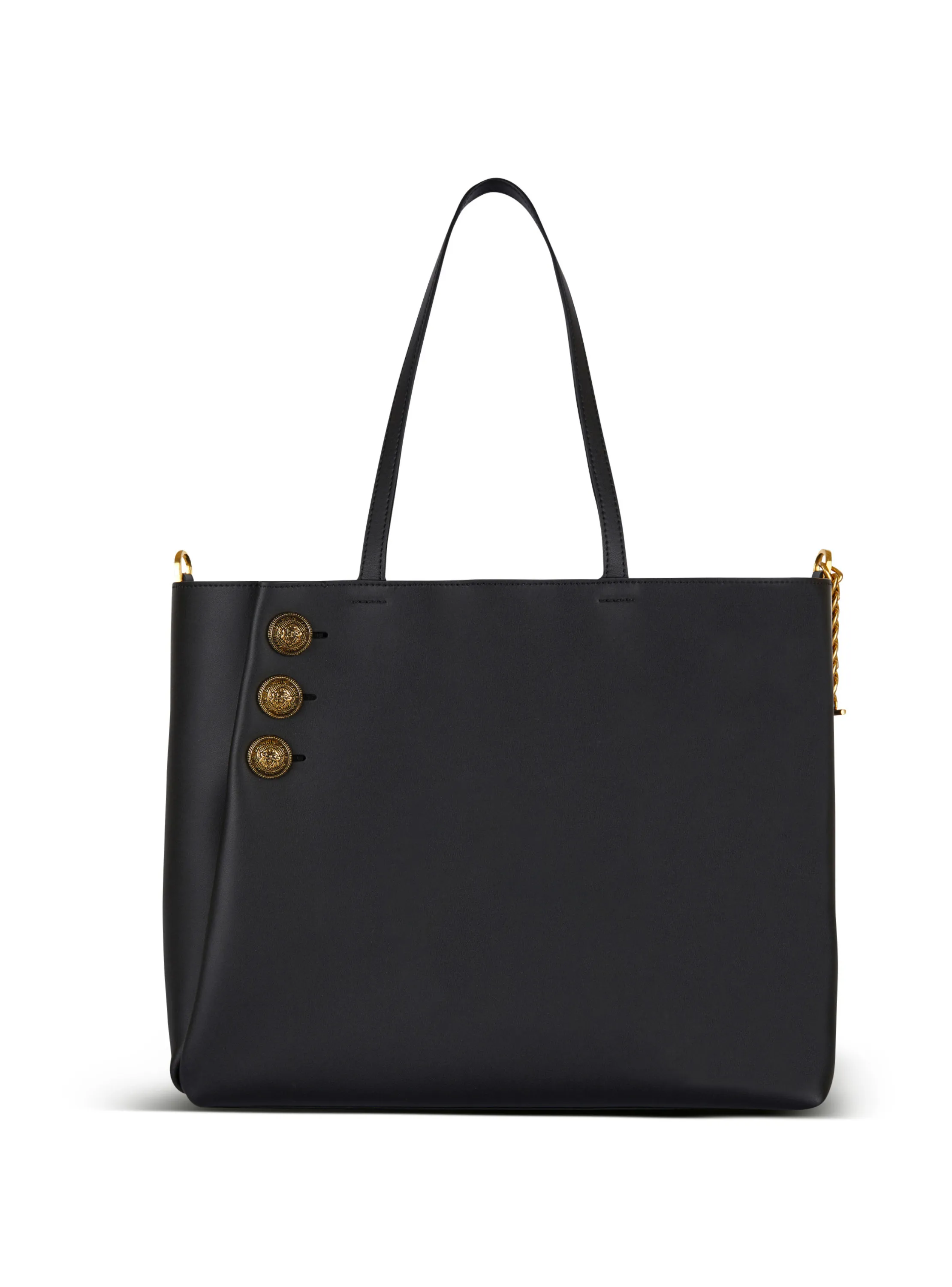 SAC CABAS EMBLèME EN CUIR - BALMAIN pour FEMME | Printemps