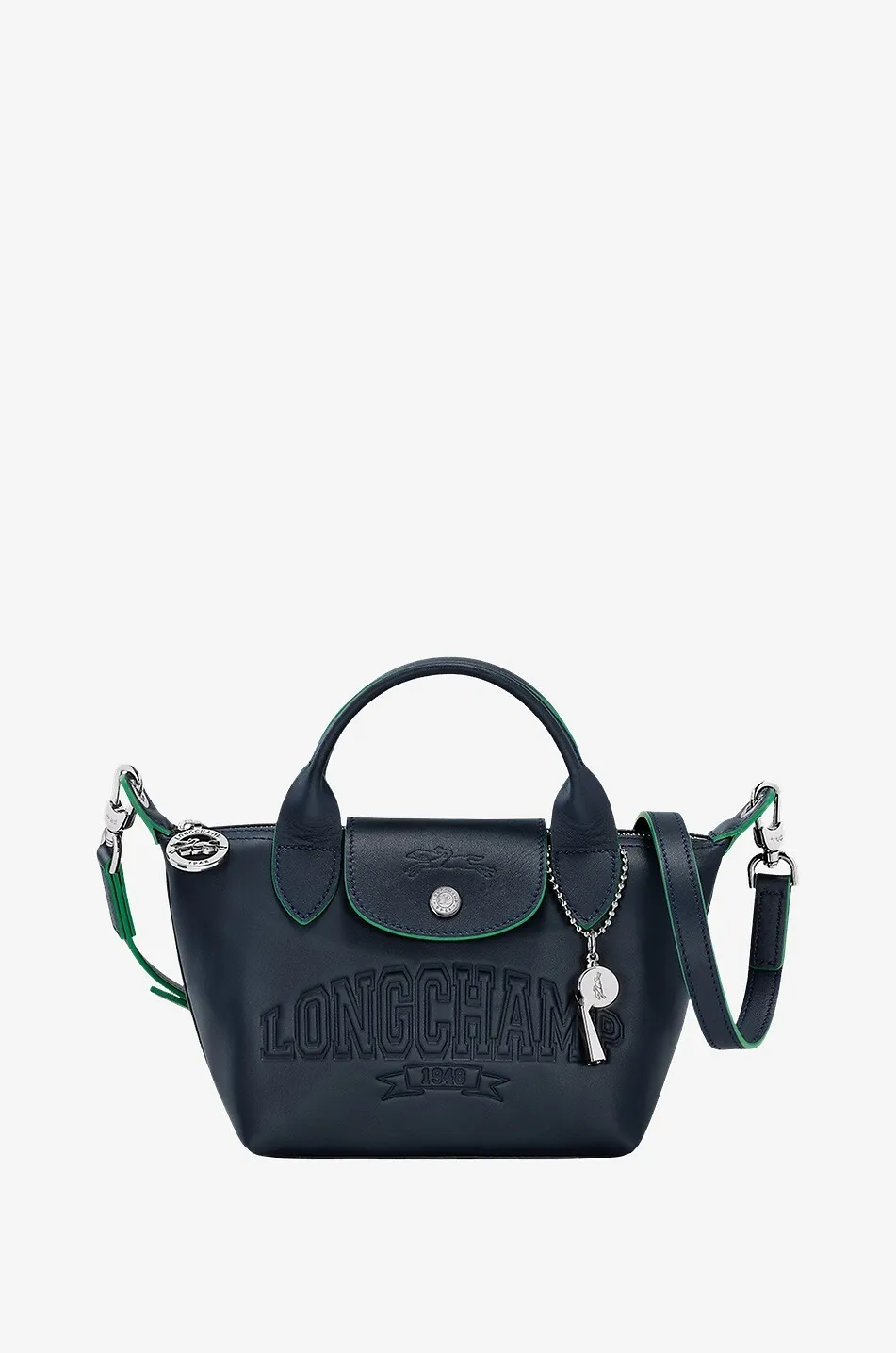 Sac cabas en cuir gaufré logo Le Pliage Xtra M