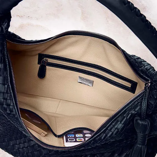 Sac tressé en cuir d’agneau Fontanelli