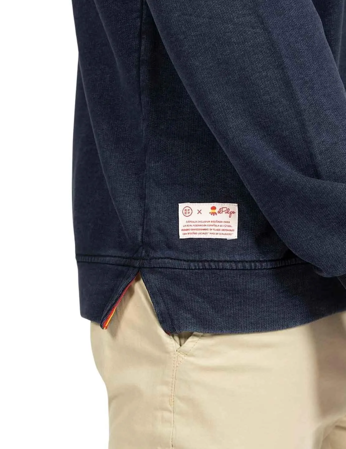 Sweat El Pulpo Remos RFEF Bleu Marine pour Homme