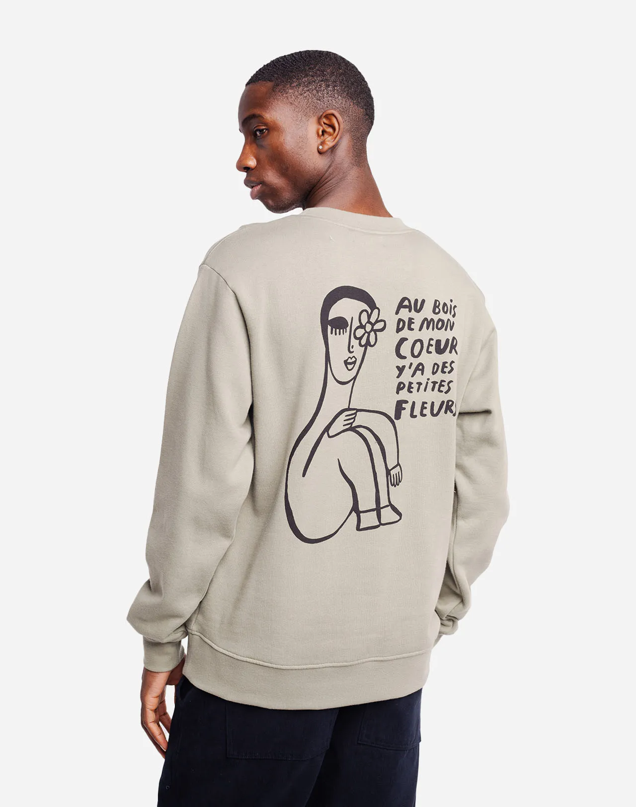 Sweat Mon Cœur Argile Taille S Couleurs Argile