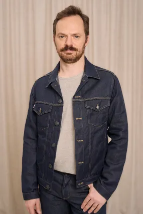 Tolosa bleue - Veste en jeans Homme - 100% Lin, Fabriquée en France