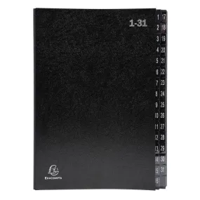 Trieur rigide Ordonator économique 32 compartiments numériques 24 x 32 Noir