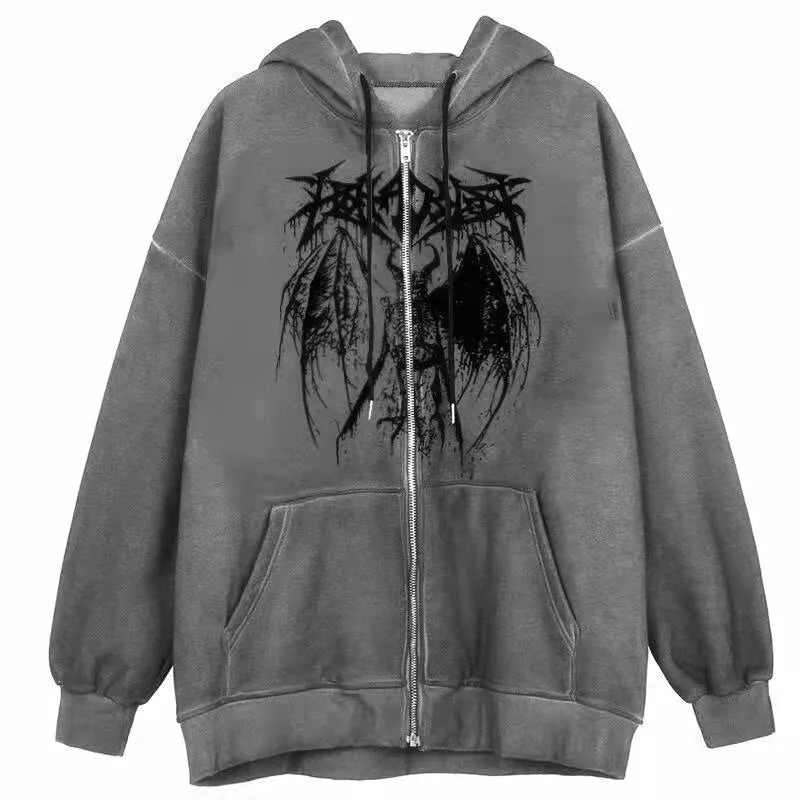 Veste années 90 capuche femme