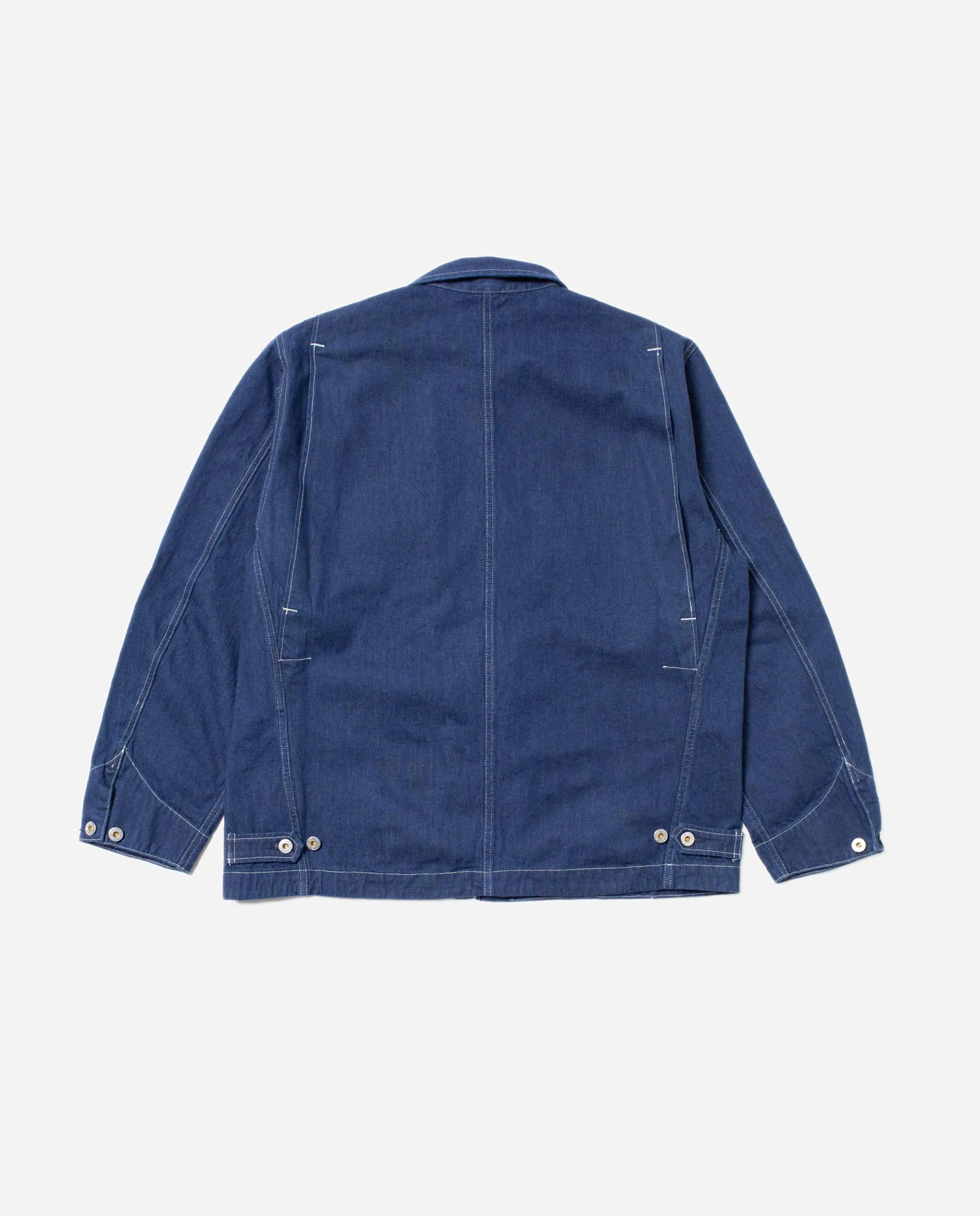 Veste de travail zippée en denim bio